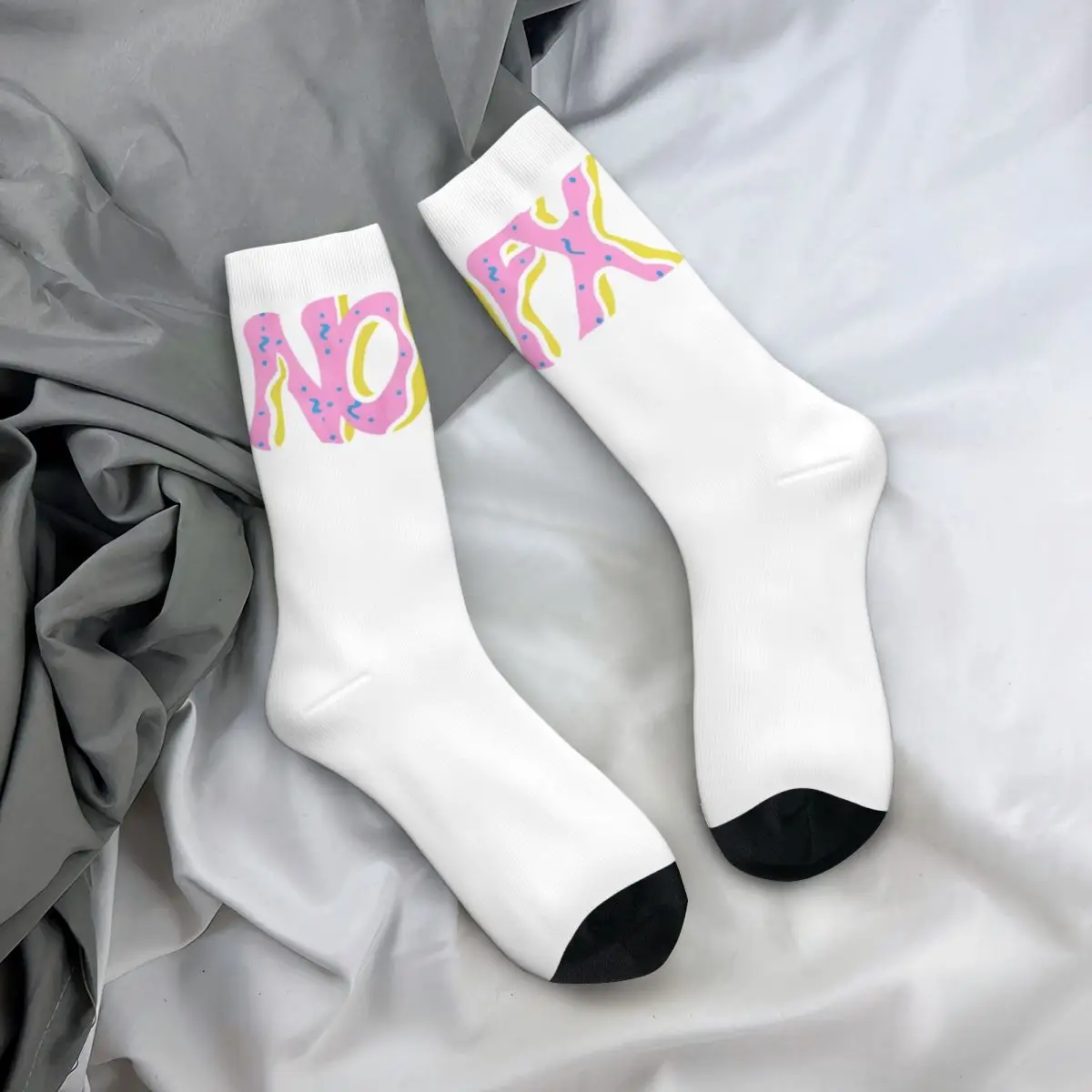 NOFX-Chaussettes de course coordonnantes pour couple, bas College coréens, chauds et doux, printemps