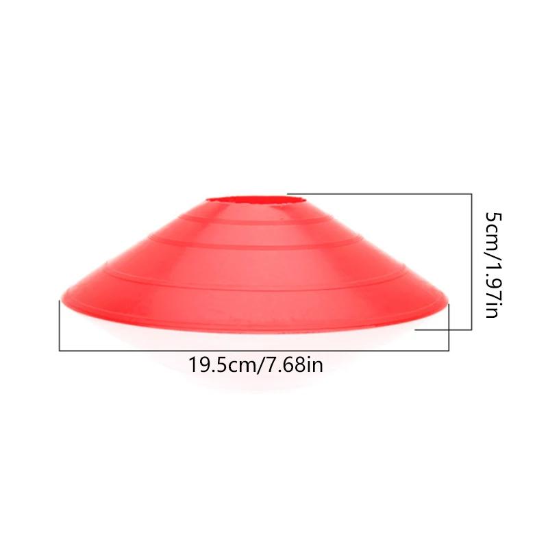 50 قطعة مخاريط لمعدات تدريب كرة القدم، عقبات كرة السلة، حواجز الطريق التايكوندو، مخاريط المرور