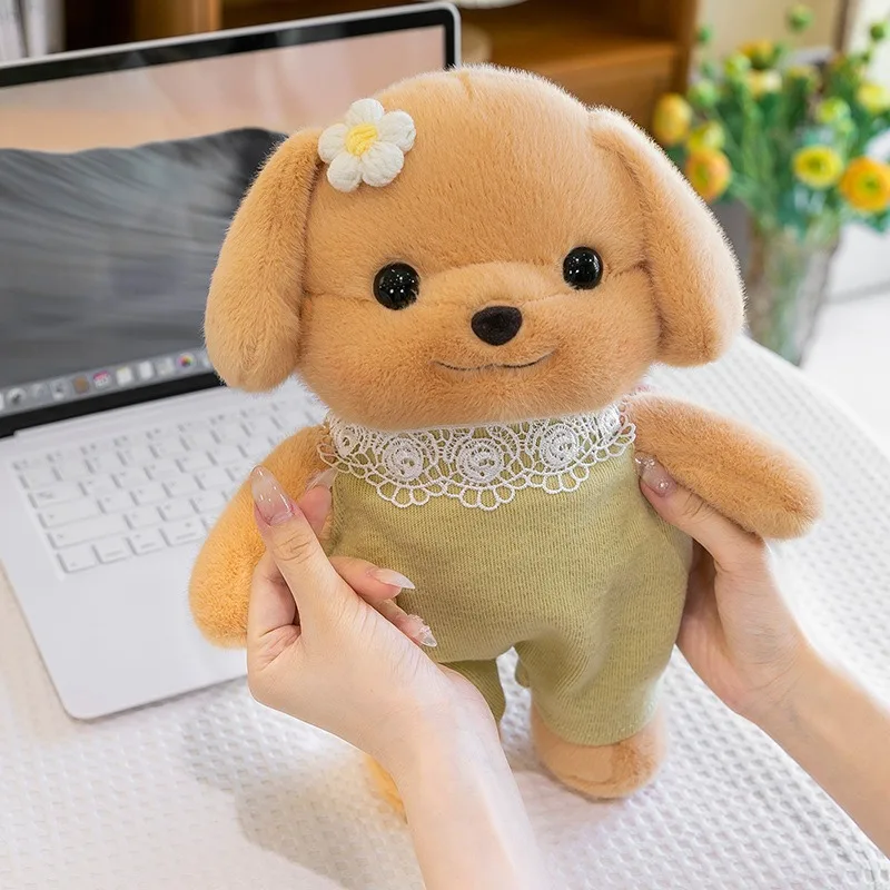 

Kawaii Plush Toy Stuffed Doll Cute Sumbell Poodle Puppy Snub Nose Baby Large Soft Animal Plushie Kids Birthday Gift for Children