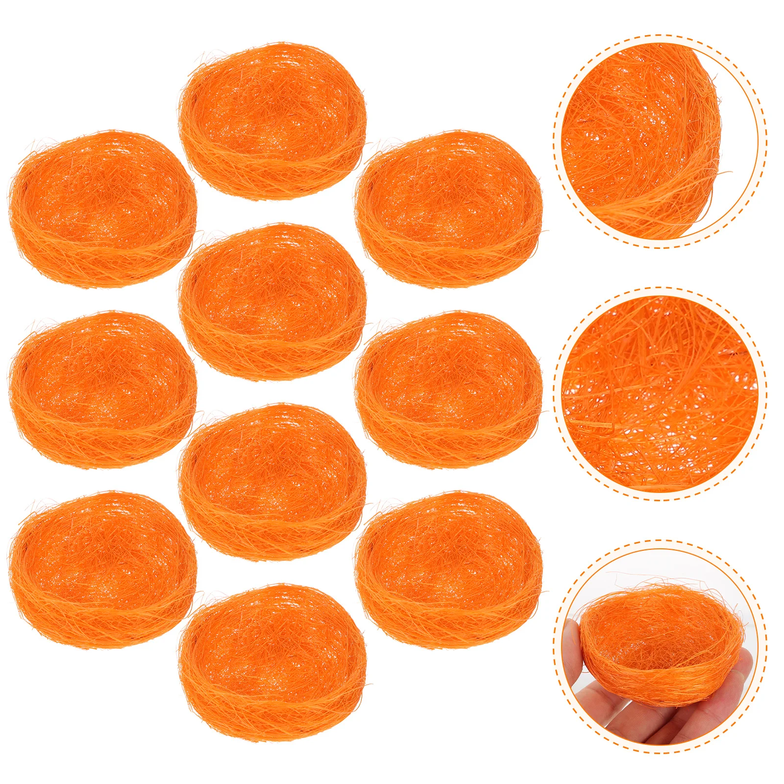 

10Pcs Simulation Bird Nest Decorative Art Craft Accessories Perfect for Garden Wedding Christmas Festival Decor