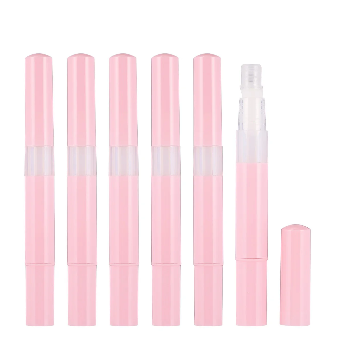 

6 Pcs Eyelash Growth Solution Empty Pipe Storage Container Lip Gloss Tube Refillable Bottles Serum Rotatable Liquid