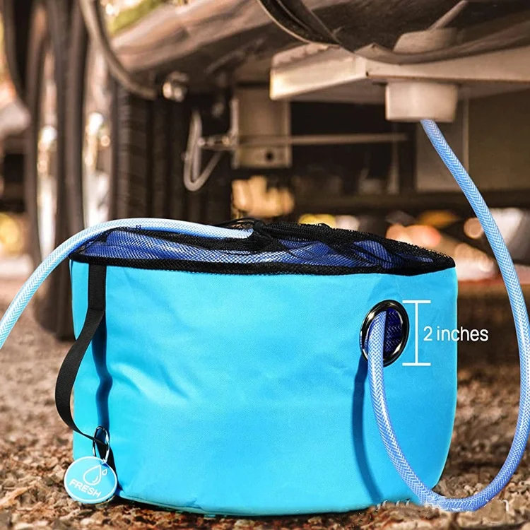 حقيبة تخزين خرطوم RV مكونة من 4 قطع منظم سفر محمول قابل للطي مقاوم للماء للمركبات الترفيهية والتخييم B