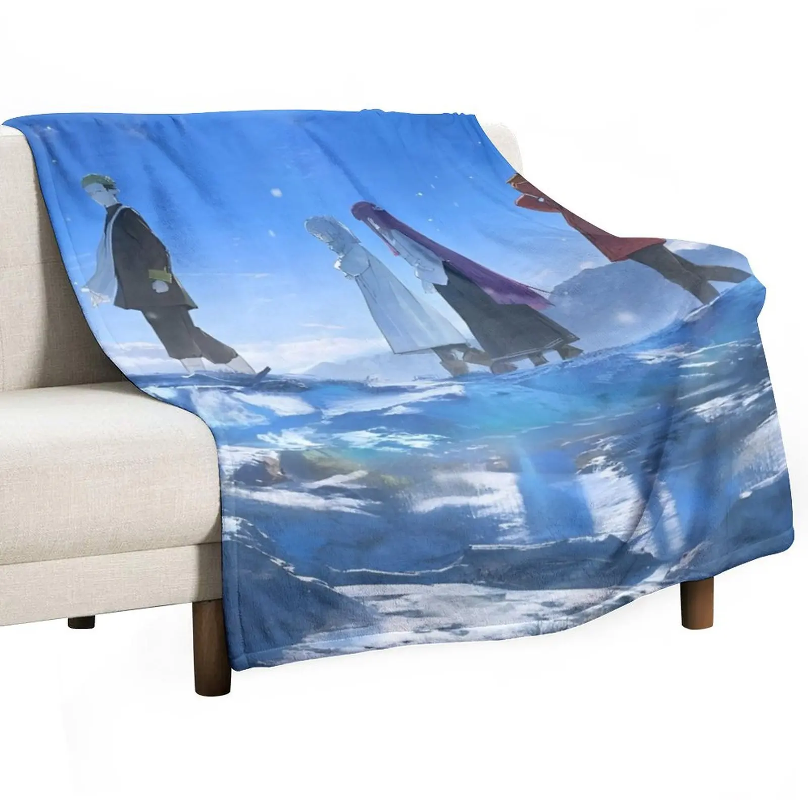 Sousou no Frieren Throw Blanket Giant Sofa Blankets For Baby Soft Plaid Blankets