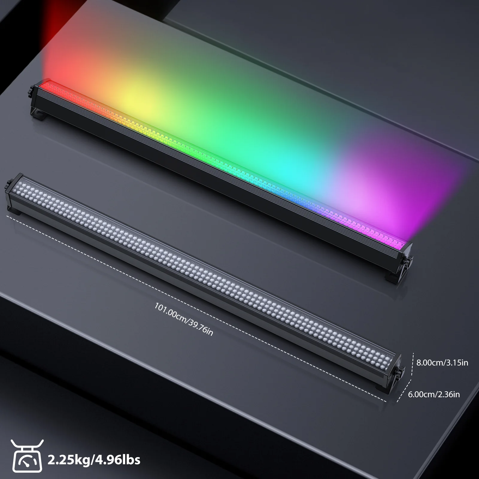 U'King 2 قطعة 252 LED RGB جدار غسل ضوء DMX512 بار ضوء المرحلة داخلي ملون غسالة الجدار تأثير الضوء ل DJ حفلة موسيقية الزفاف #6