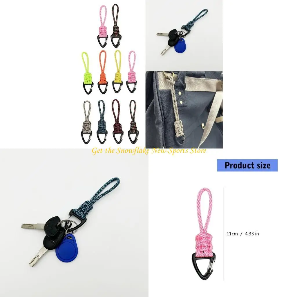 E56D 10LOTS CARABINER مفاتيح مفاتيح عالية القوة المظلات الملونة carabiner carabiner
