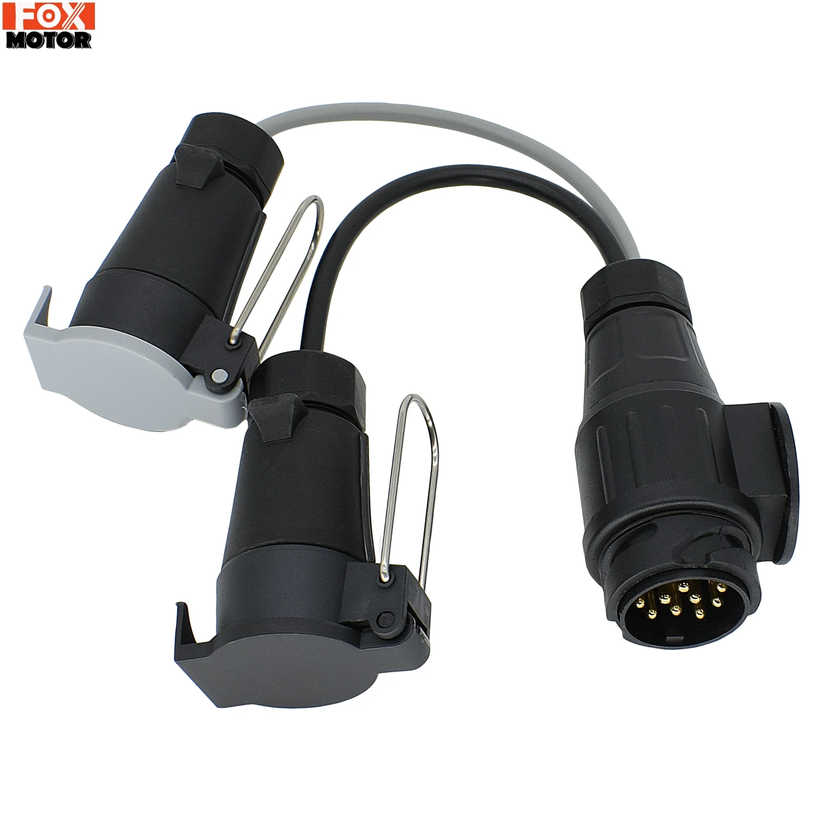 13 Pin to 7 Pin Adapter Trailer Extension Wire Cable Tow Caravan Towing Circuit Socket Plug Board Connectors Car Accessories