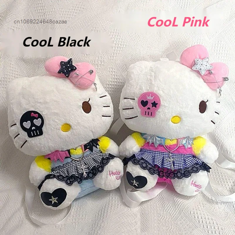 Sanrio Hello Kitty Cute Mini Plush Bags Spicy Girl Y2k Subcultural Backpack Cartoon Aesthetic Lolita Bag Women Luxury Handbags