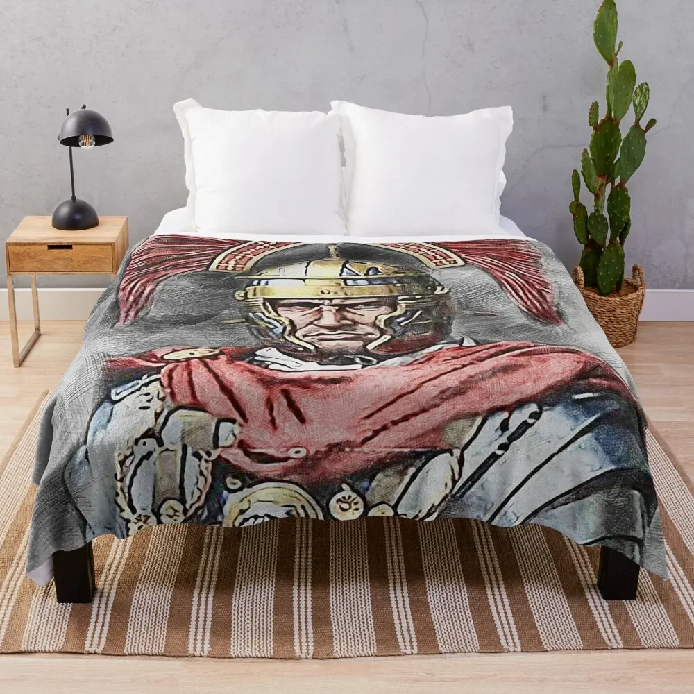 Portrait of a Roman Legionary Throw Blanket Sofa Quilt Extra Large Throw funny gift heavy to sleep Blankets