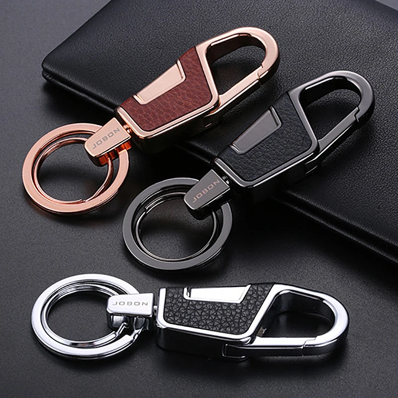 Classic Men Key Chain Car Luxury Keychain Durable Comfortable Press for Key Ring Holder Jewelry Accessories Xmas Christmas Gift