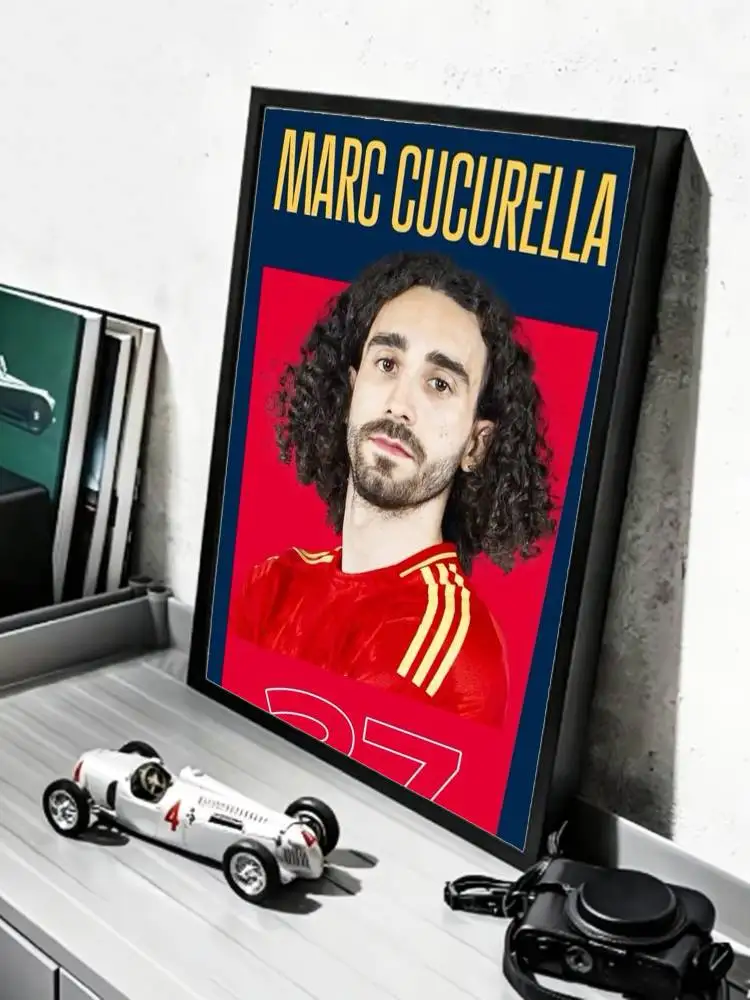 Famous Footballer M-Marc Cucurella   Poster HD Self Adhesive Waterproof Wall Art Ideal for Home Office Dorm Gift