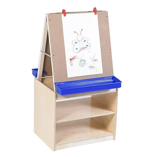Kindergarten wooden art easel drawing board outdoor gym children's art activities creative games crafts