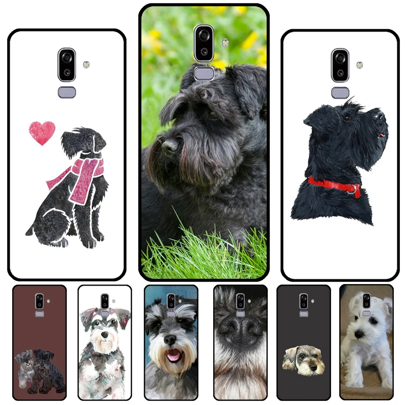 Miniature Schnauzer Puppy Dog For Samsung Galaxy J8 A9 A7 2018 A8 A6 J6 J4 Plus J1 J3 J5 J7 A3 A5 2016 2017 Phone Case