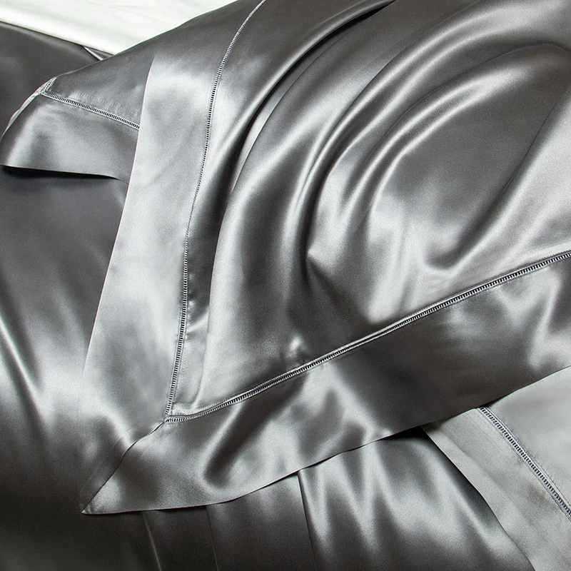 

Шелковый пододеяльник 2025: чистый 100% шелк шелковицы 40 Momme + высокий сатиновый двойной/одинарный роскошный