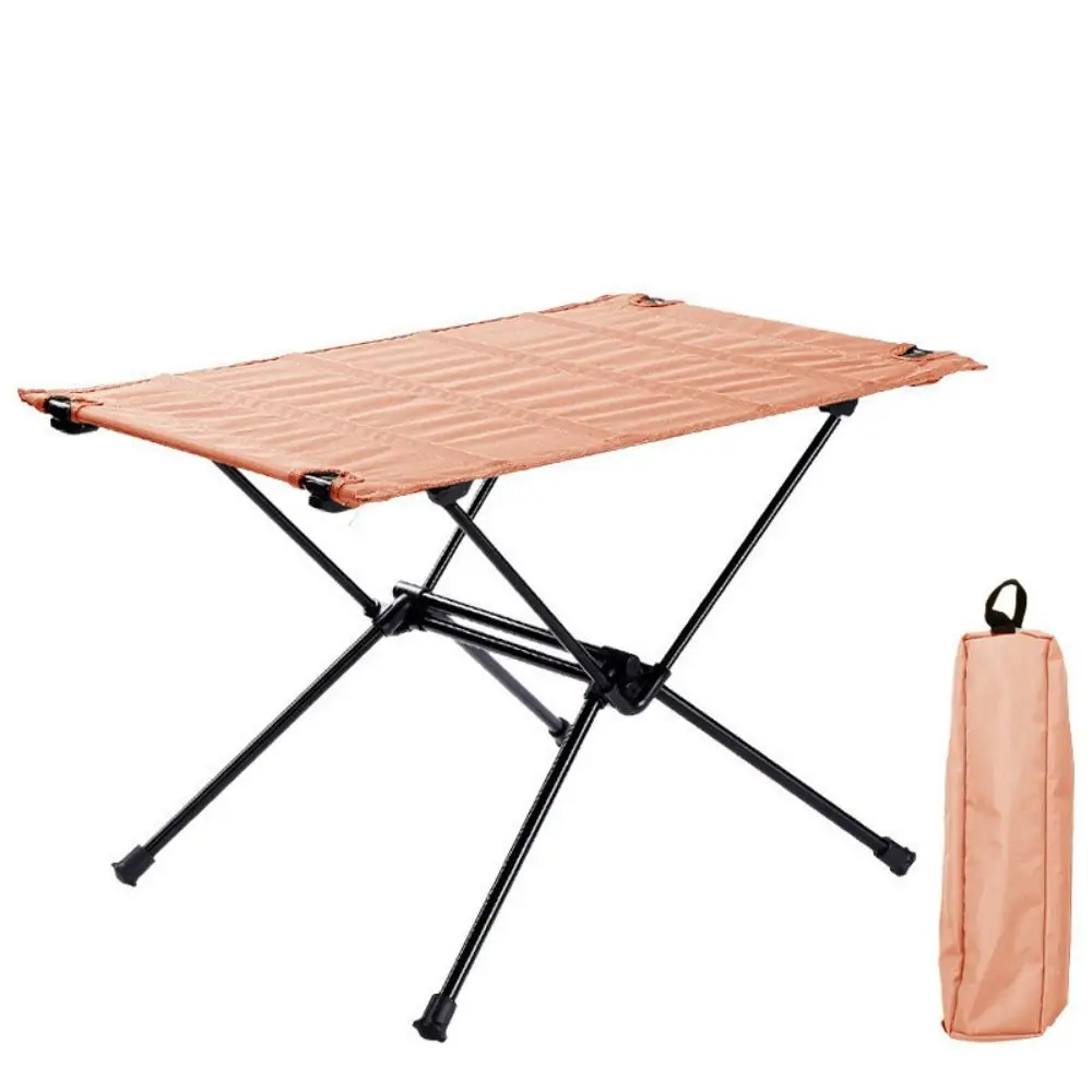 

Aluminum Alloy Folding Camping Table High Strength Leisure Outdoor Collapsible Table Sturdy Oxford Cloth Tabletop Foldable Desk