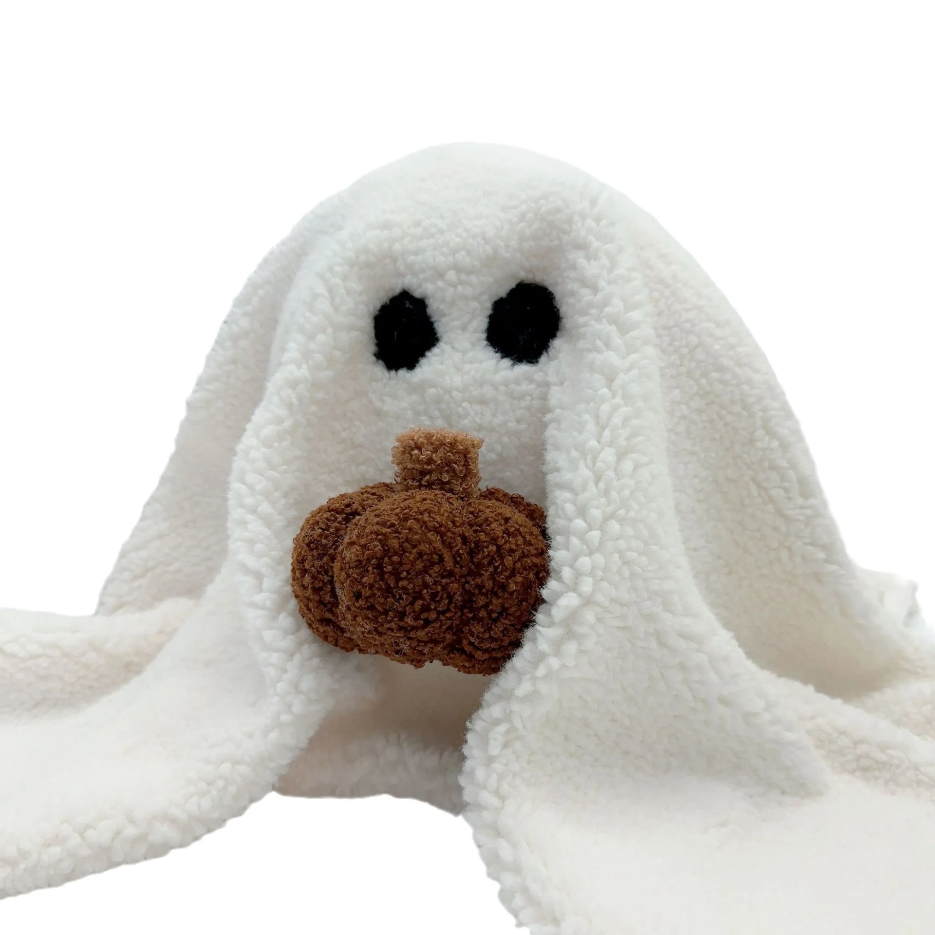 Gus the Ghost with Pumpkin Pillow Plush Halloween Pumpkin Ghost Mummy Plush Toy