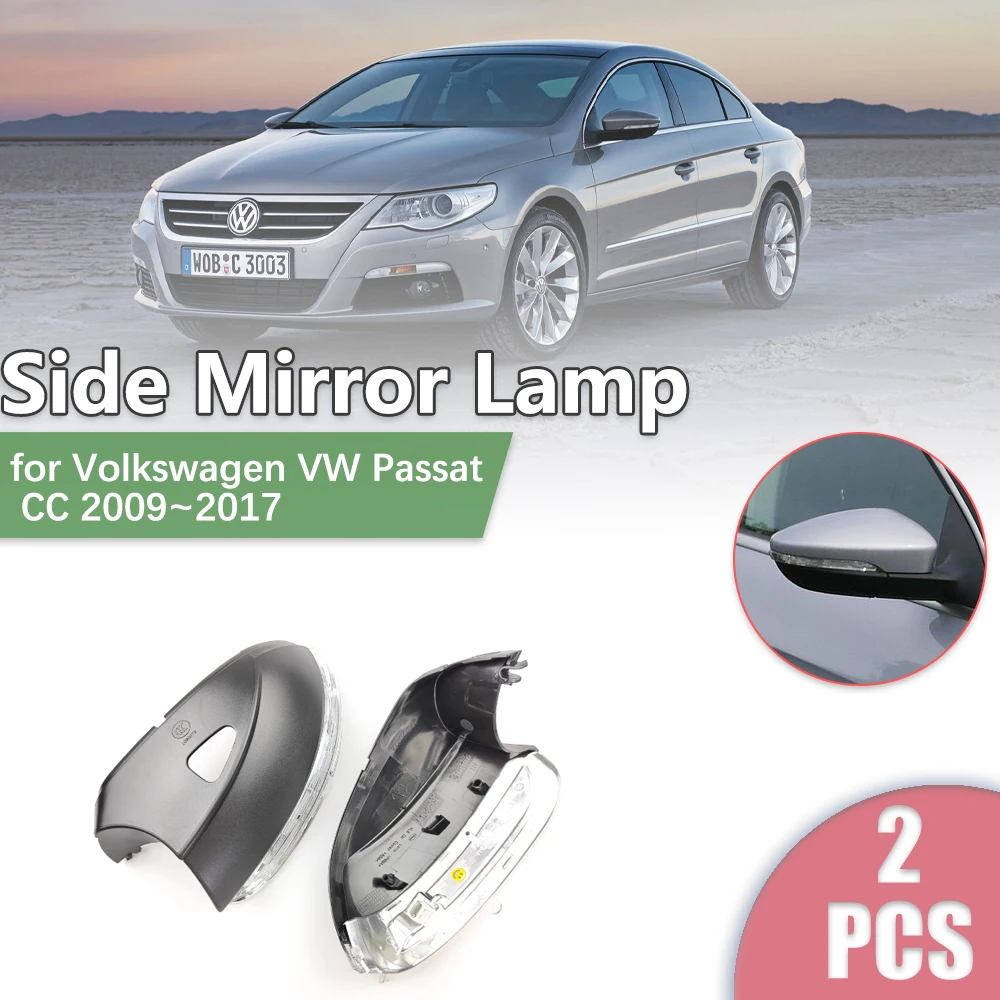 

Car Rearview Side Mirror LED for Volkswagen VW Passat CC 2009~2017 2010 2011 Turn Signal Indicator Lamp Light Part Accessories
