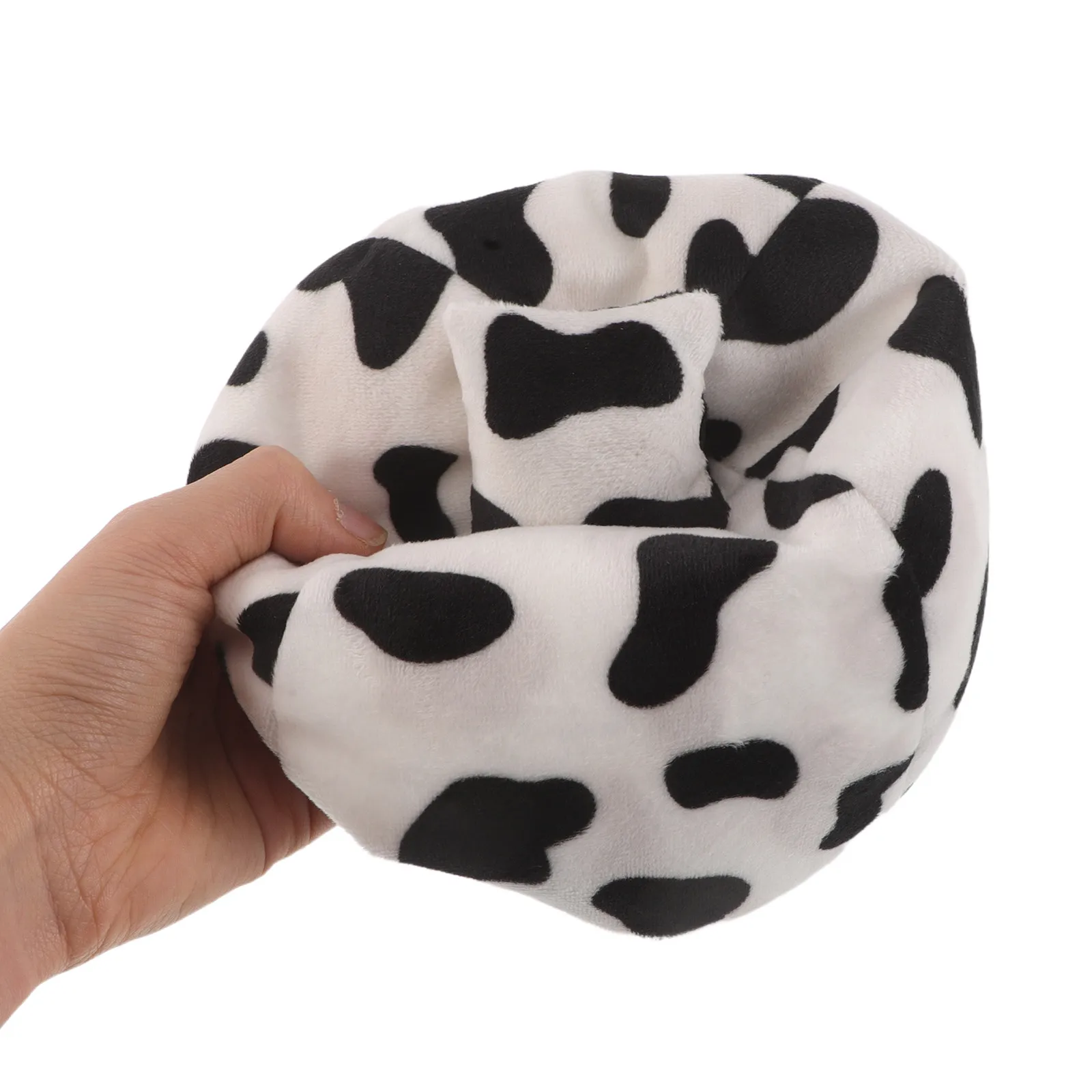 

Миниатюрный диванчик с коровьим принтом из мягкой ткани, декор для приборной панели автомобиля, крошечное кресло-мешок для фигурок аниме