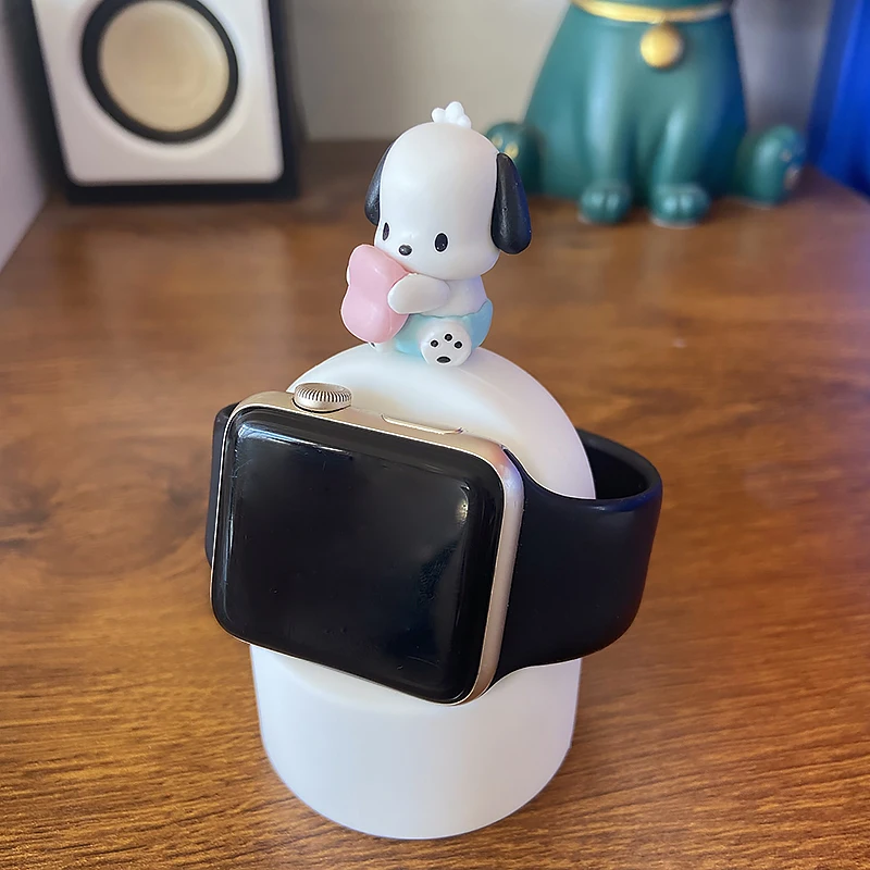 Sanrios Kuromi My Melody Pochacco Silicone Charger Stand for Iwatch 8/7/6/se/5/4/3/2 Charging Case Iwatch Charger Dock Station