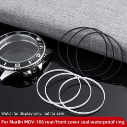 MDV-106 sealing ring waterproof ring For Casio Marlin mdv-106 front cover glass back cover dust ring gasket Duro mdv106 I O ring