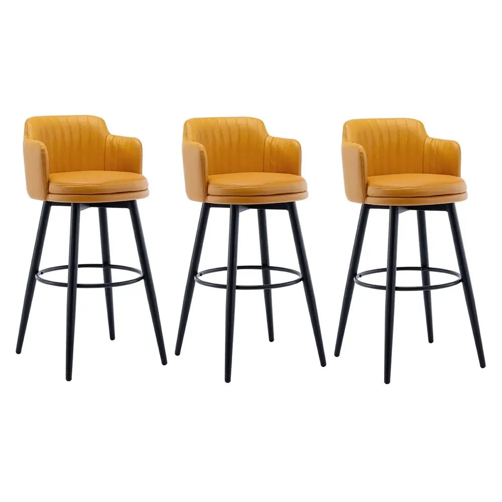 

of 2 Breakfast Dining Bar Stools, Velvet Upholstered Counter Stools, Adjustable Height Swivel Home Kitchen Stool,Counter Height