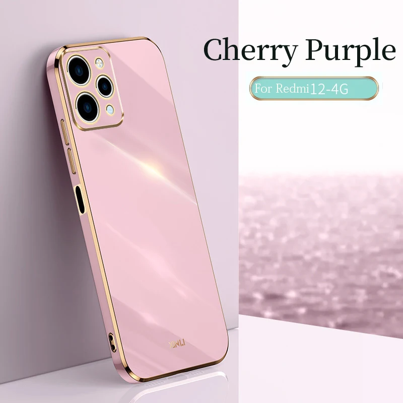 For Xiaomi Redmi 12 4G Case Soft TPU Cover Anti-fingerprint Camera Protection Case For Xiaomi Redmi 12 4G