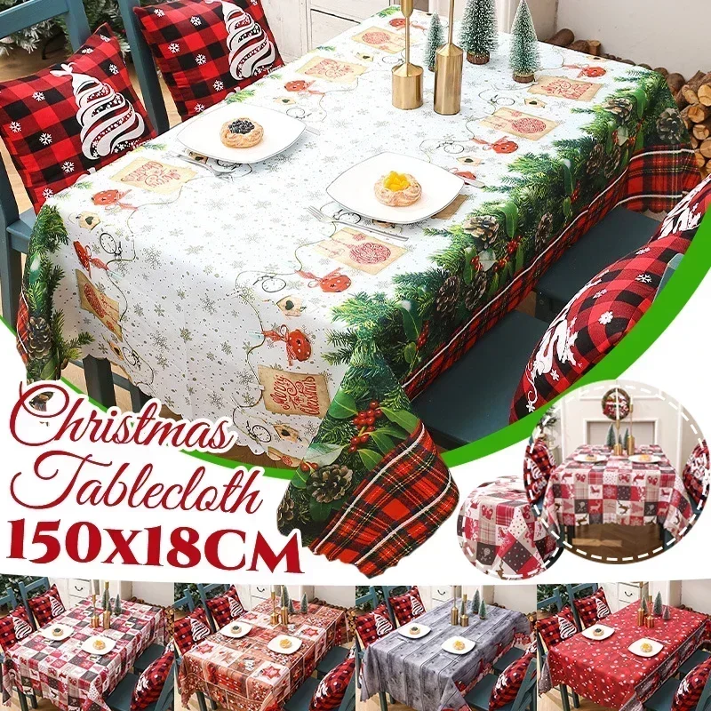 Nordic Ins Christmas and New Year Red Tablecloth Living Room Decoration Rectangular TV Cabinet Coffee Table Dust Cover Tapete