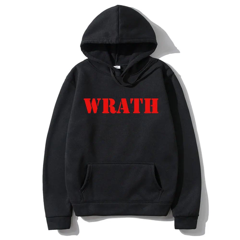 Wrath Natural Selection Text Funny Meme Hoodie Men Women Casual Oversized Sweatshirt Men's Humor Harajuku Style Pullover Hoodies