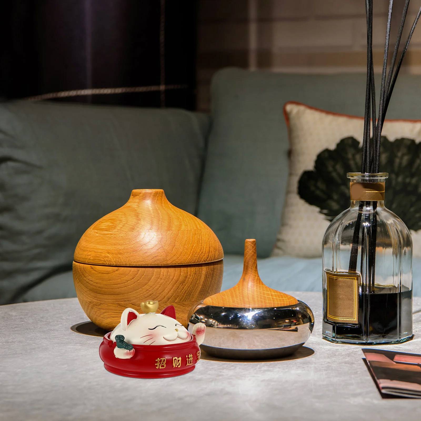 

Resin Decor Ashtray Home Container for Cat Shape Decoration Household Adornment