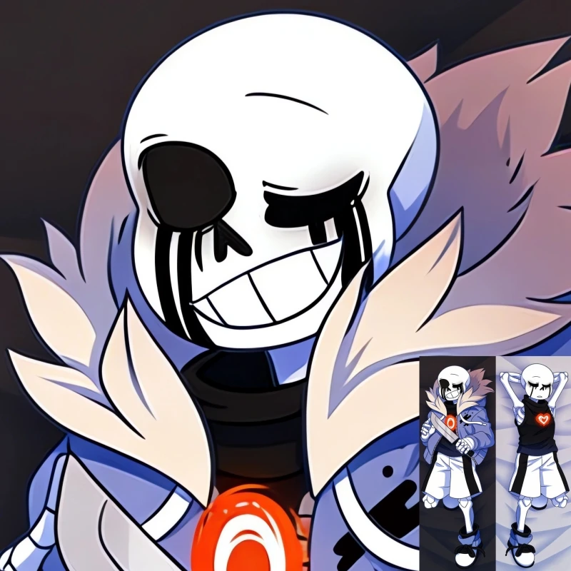 Dakimakura Anime Pillow cover  Killer Sans Double-sided Print Of Life-size Body Pillowcase Gifts
