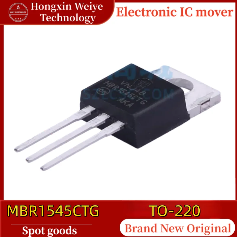 

(10/20 pieces) MBR1545CTG MBR1545 TO-220 45V 7.5A Schottky Diode IC Original In Stock Fast Shipping