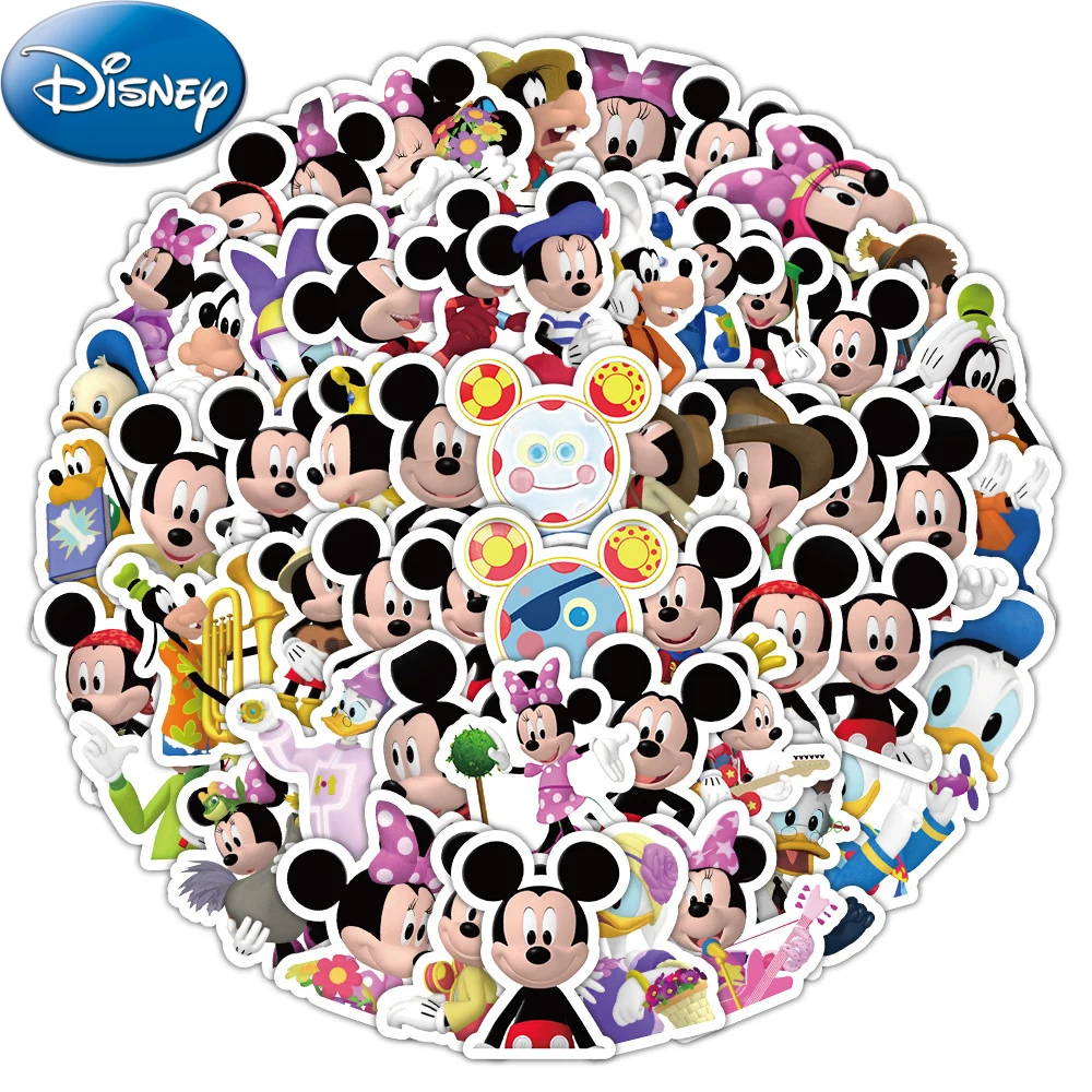 

10/30/50/100pcs Disney Anime Mickey Mouse Clubhouse Stickers Funny Graffiti Decals DIY Phone Laptop Luggage Cute Cartoon Sticker