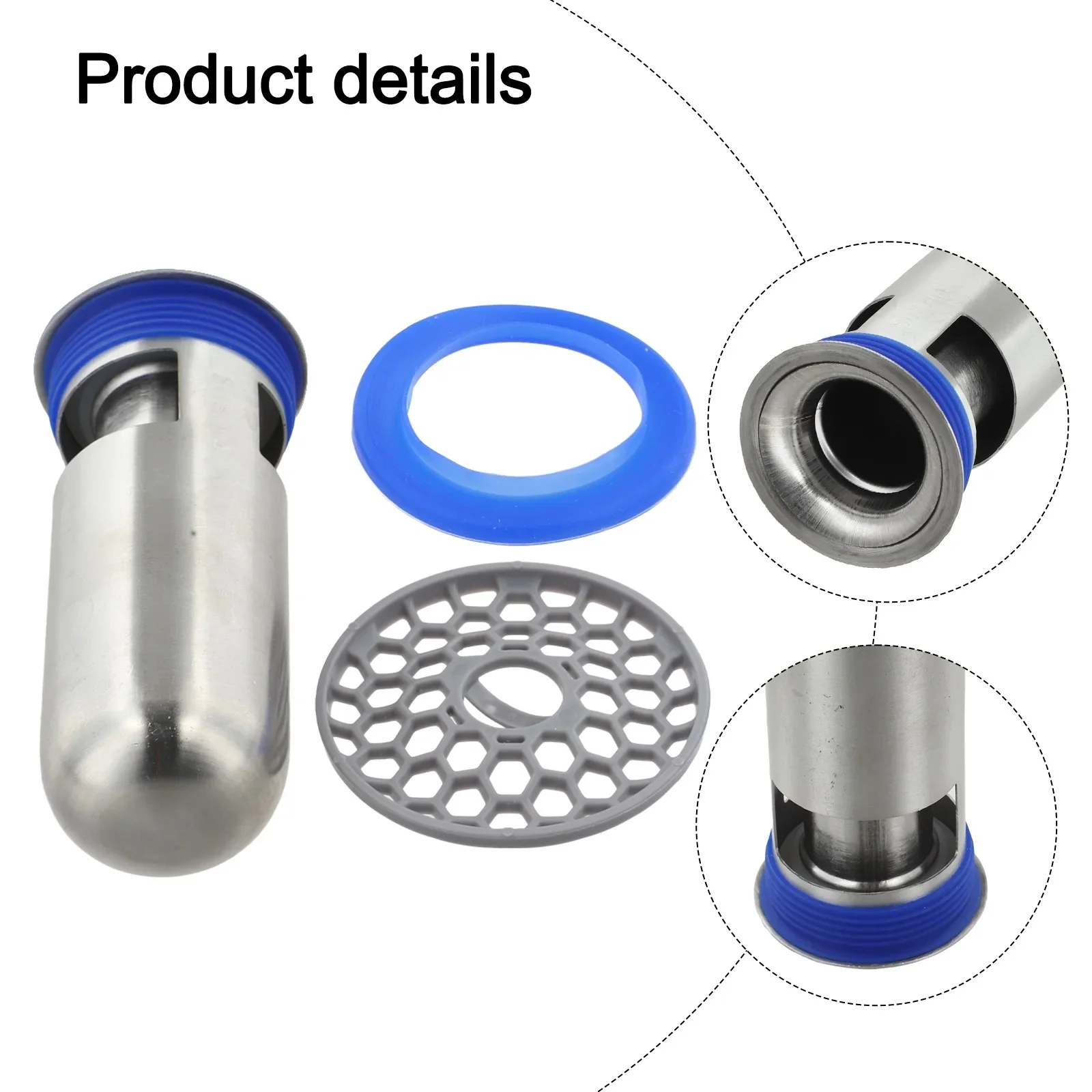 Shower Floor Drain Backflow Preventer For Bathrooms Reliable 304 Stainless Steel With Easy Maintenance Features