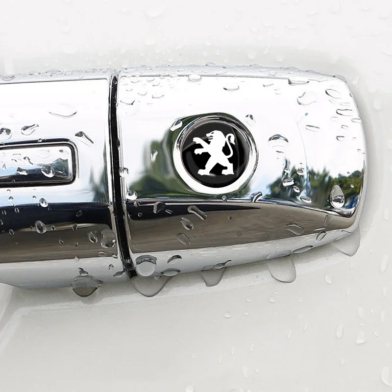 2/4/8 قطعة باب السيارة ثقب المفتاح ملصق قفل حامي قفل الأساسية مائي لبيجو 106 206 306 406 107 207 307 407 301 308 2008 3008 #6