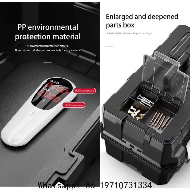 Multifunctional Tool Storage Box Plastic ABS Multiple Specifications with Handle Portable Tool Organizer Thickened