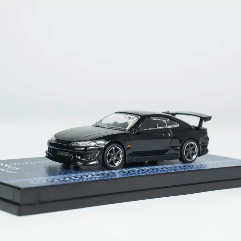TW limited edition Tarmac Works 1:64 Nissan Silvia S15 Mazda RX7 car model FD3S static simulation ornament, adult collectibles.