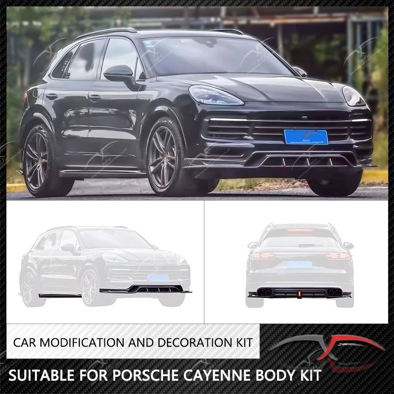 

Подходит для Porsche Cayenne маленький спойлер для модификации автомобиля тип высококачественного заднего крыла из углеродного волокна спойлер для багажника