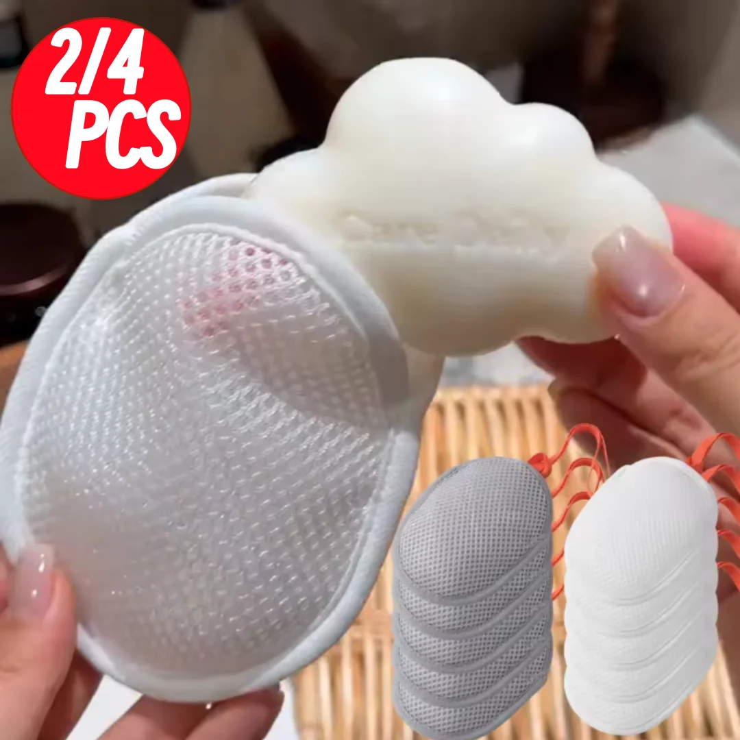 Soap Saver Mesh Bag Exfoliating Bath Sponge Pouch 3D Mesh Foaming Soap Holder Pouch for Shower Bathroom Body Cleaning Accessory
