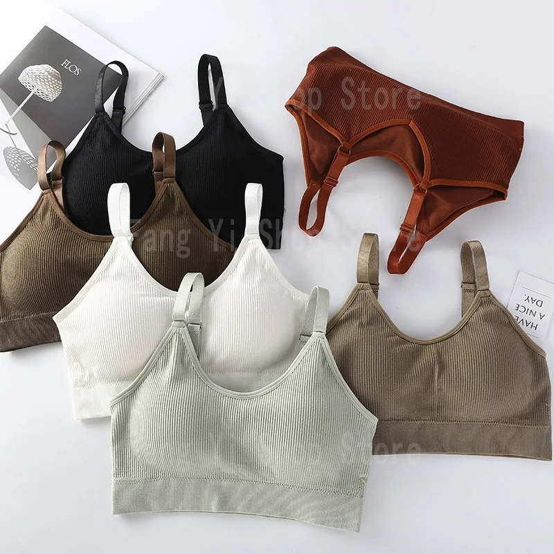 Women's seamless bra Full Cup Breathable bra Breathable comfort Sleep bra Running Fitness Sports bra Suspenders image 2
