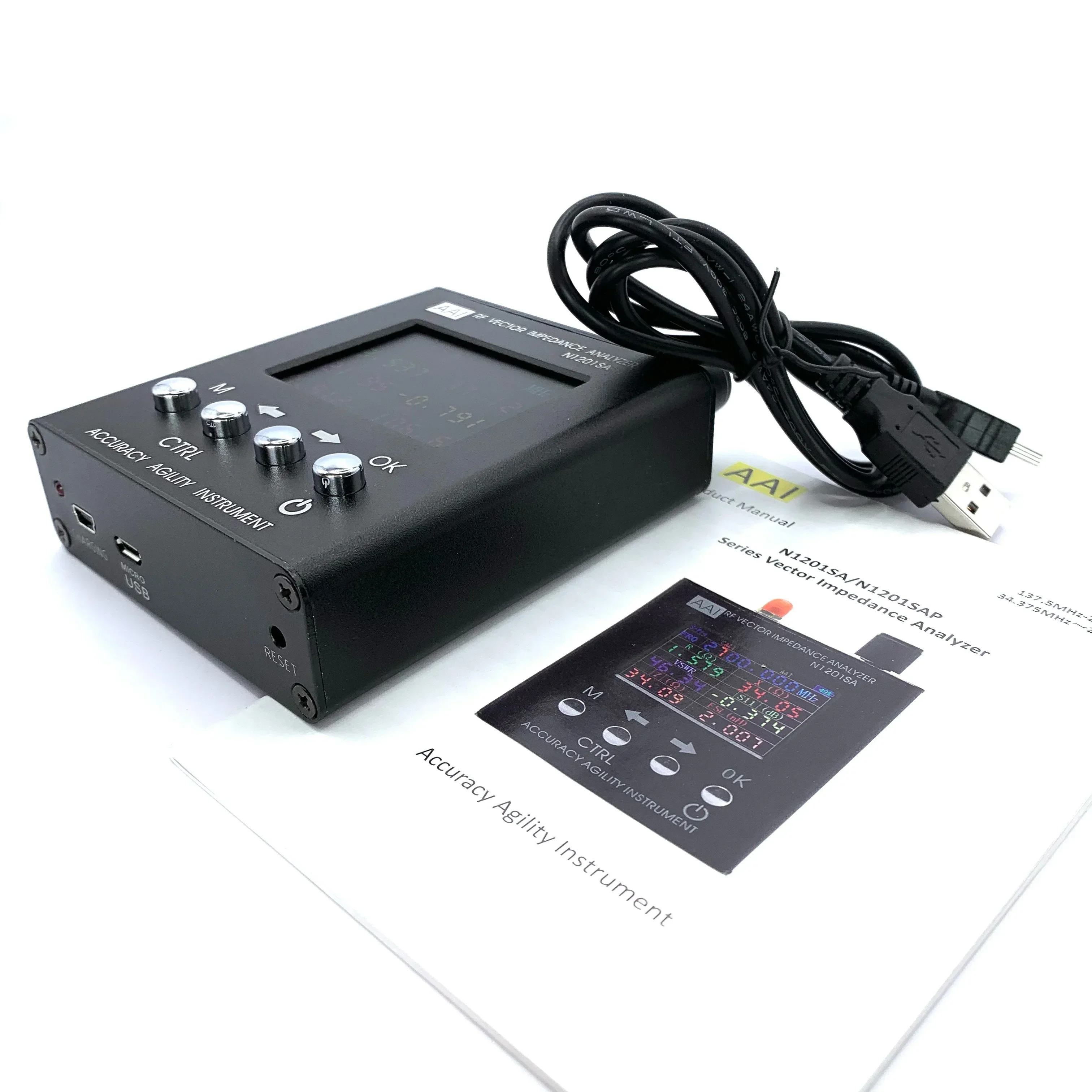AAI N1201SA Original Accuracy Agility Instrument 140MHz-2.7GHz UV RF Vector Impedance ANT SWR Antenna Analyzer Meter Tester