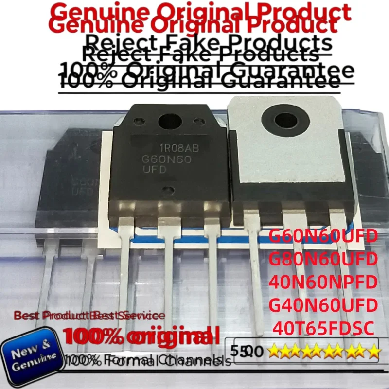 10Pcs 100% New Original G40N60UFD G60N60UFD 40T65FDSC 40N60NPFD G80N60UFD triode IGBT tube G40N60 SGH40N60UFD In Stock TO-3P