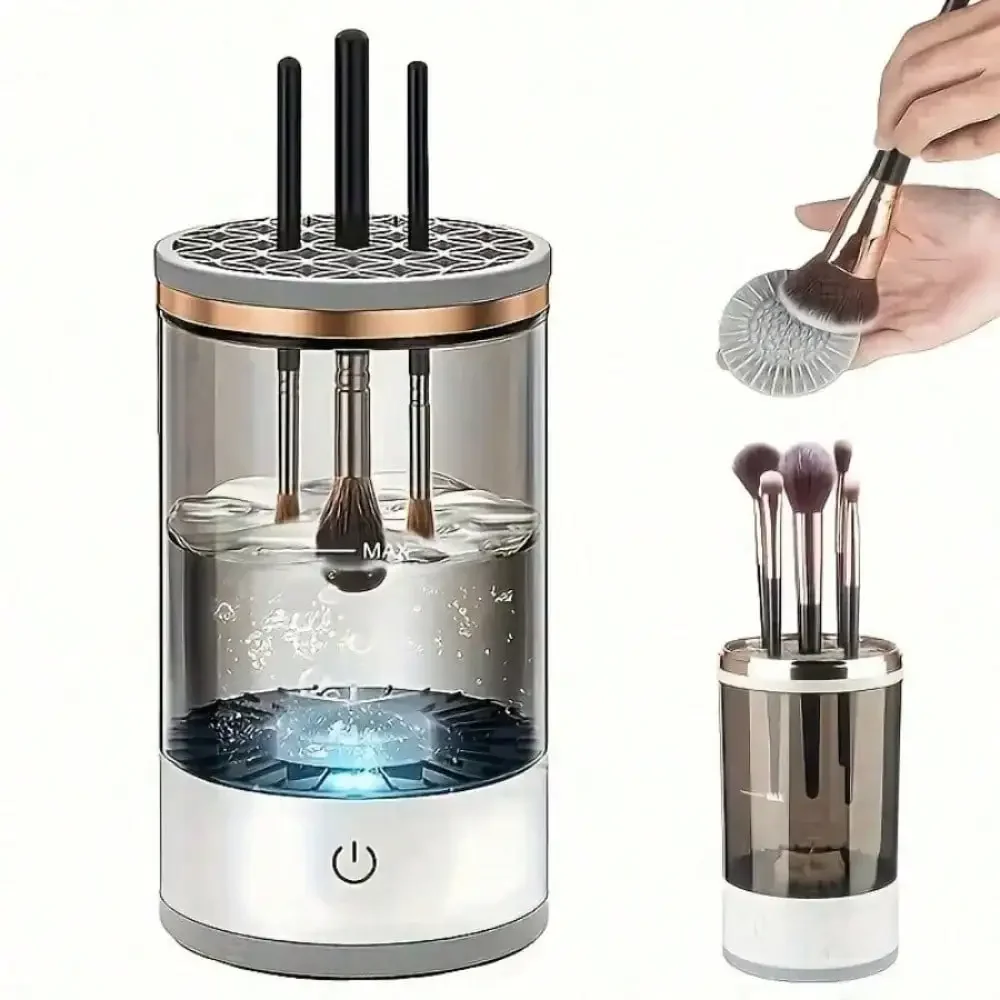 Electric Makeup Brush Cleaner, New Type Automatic Rotating Makeup Brush Cleaner, Suitable For All Sizes Of Makeup Brushes