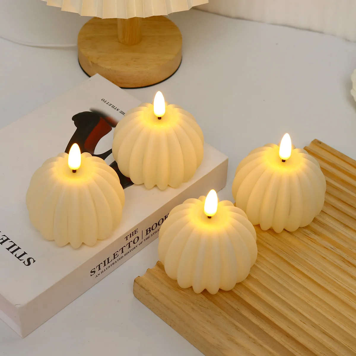 Led Candle  Cube for Wedding, Birthday, Christmas Decoration, Smoke-free Lighting, INS Photography Props Led Candle