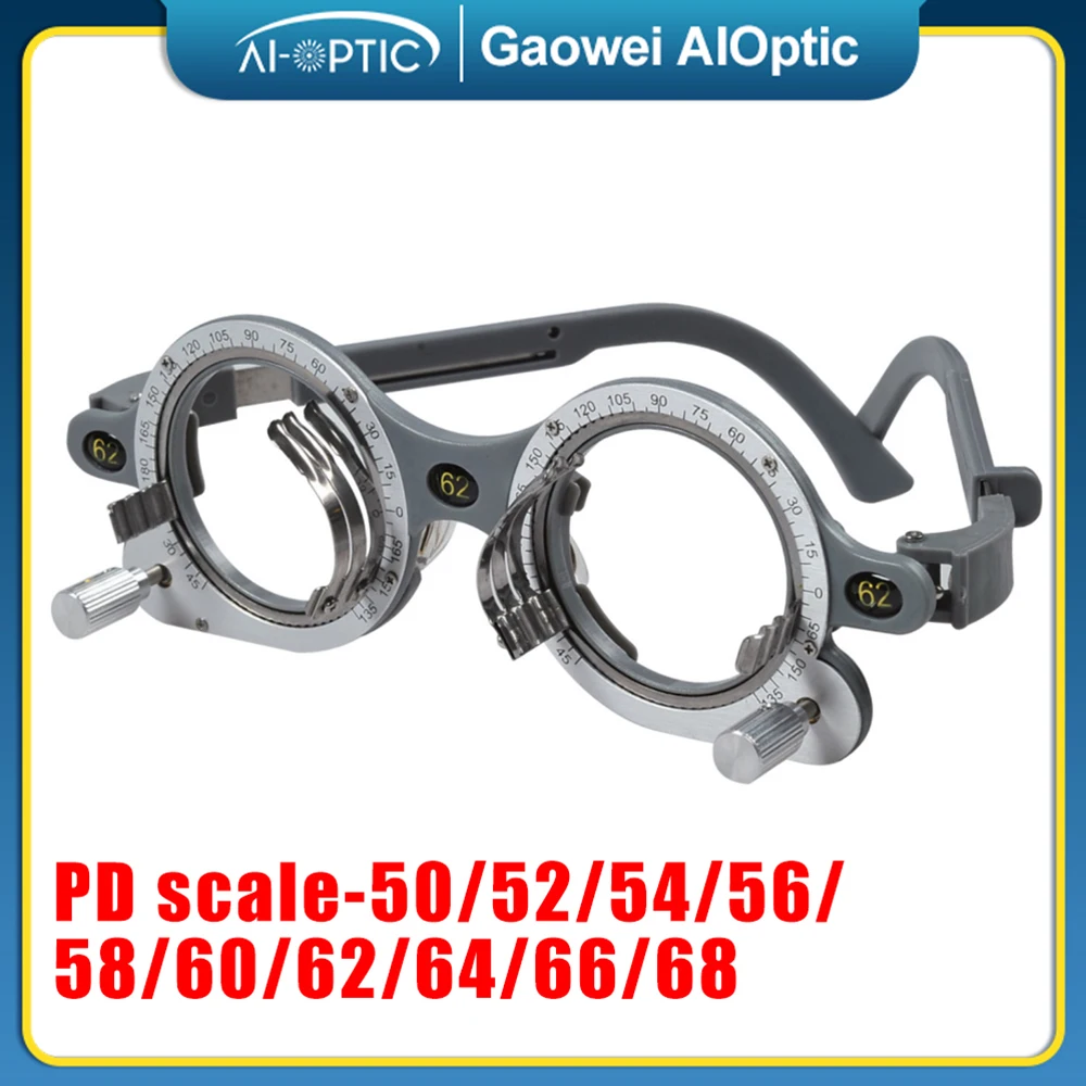 Trial Lens Frame Professional Trial Frame Can Take 4 Lens Optician Child Universal Trial Lens Frame Ophthalmic Test Tool 50-68mm