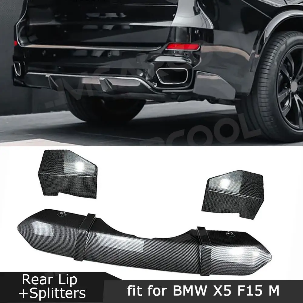 

ABS Car Rear Diffuser Lip Side Splitter Spoiler Winglets for BMW X5 F15 M Sport 2014-2018 Bumper Protector Bodykits Accessories