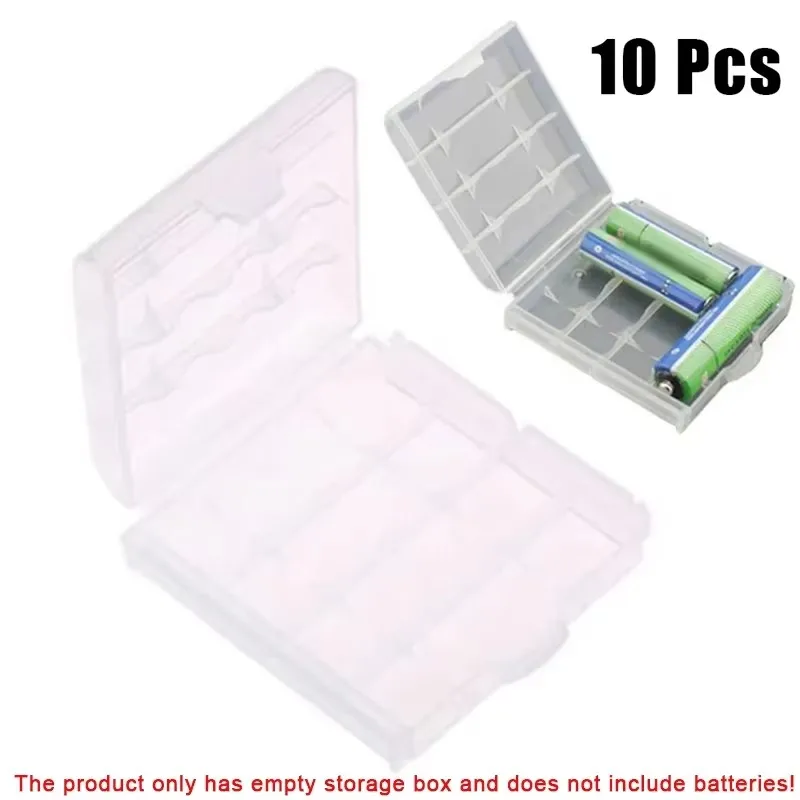 10pcs Battery Plastic Protecting Case Cover Holder AA/AAA Battery Storage Box Container Organizer For 4xAA 5xAAA Batteries Parts