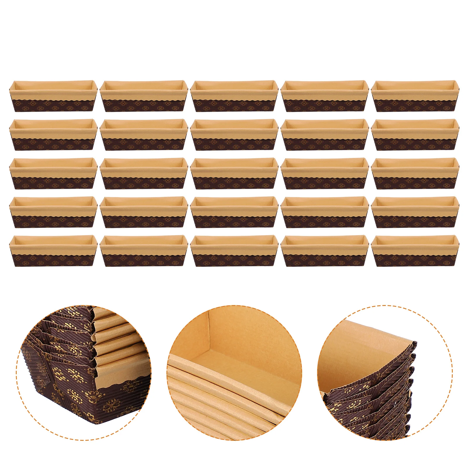 25Pcs Bread Toast Mold Nonstick Baking Pans for Oven Use Daily Cooking Cake Loaf Molds Easy Release