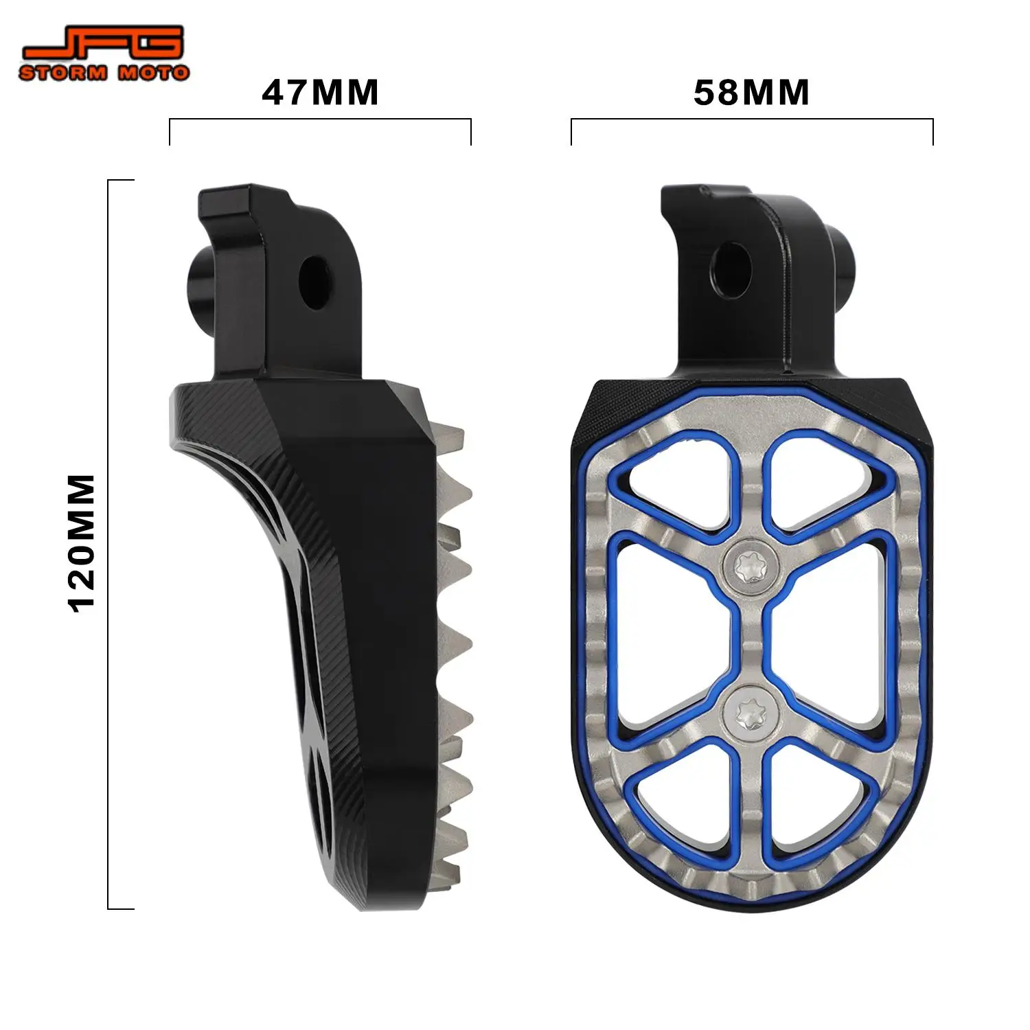 For HONDA CRF 100F 50F 70F 80F XR 100R 70R 80R FOR YAMAHA WR 200 250 500 PW 50 80 XT 250 350 Foot Pegs Pedals Motorcycle Parts