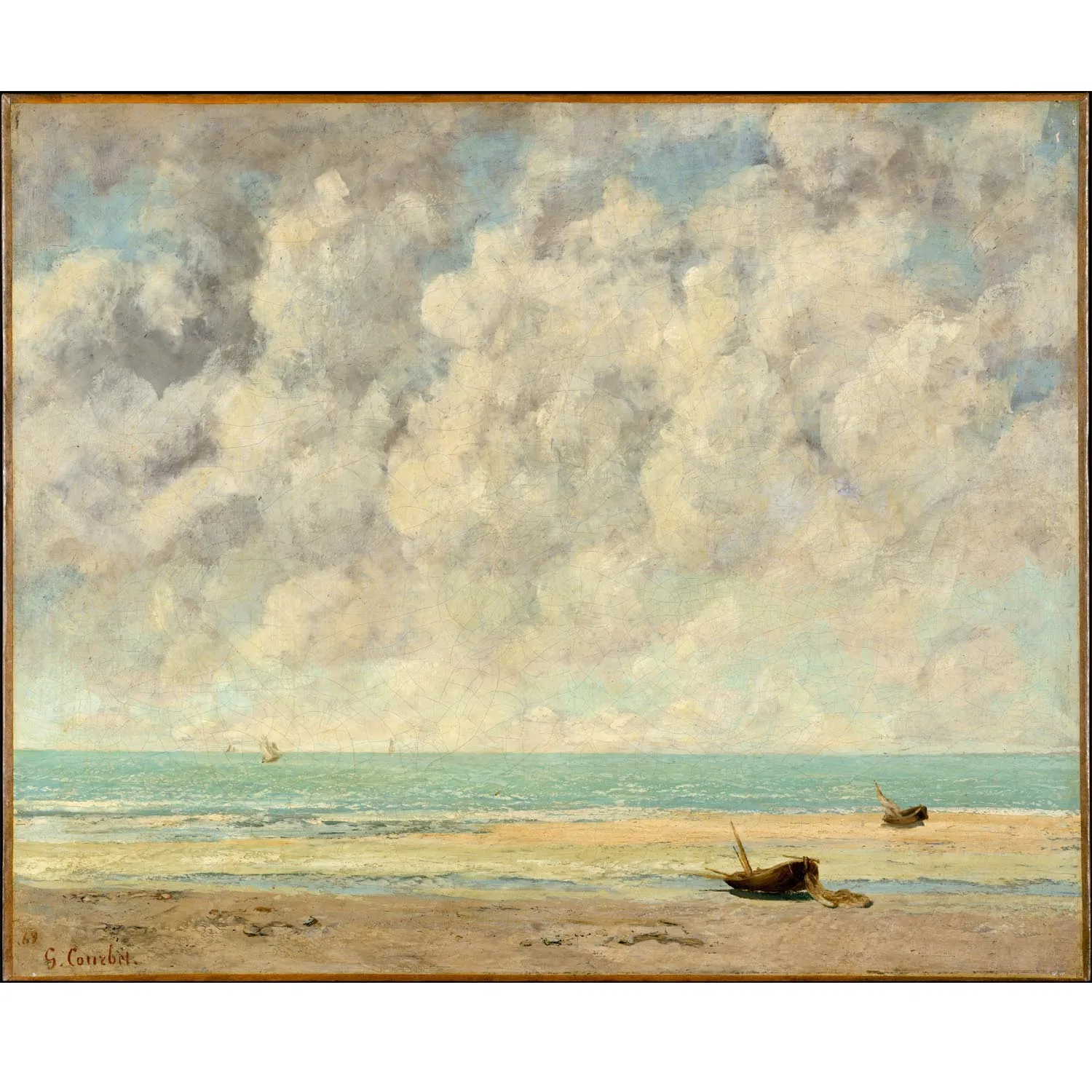 

The Calm Sea by Gustave Courbet,World famous painting replica,Hand painted seascape oil painting,Wall art for living room