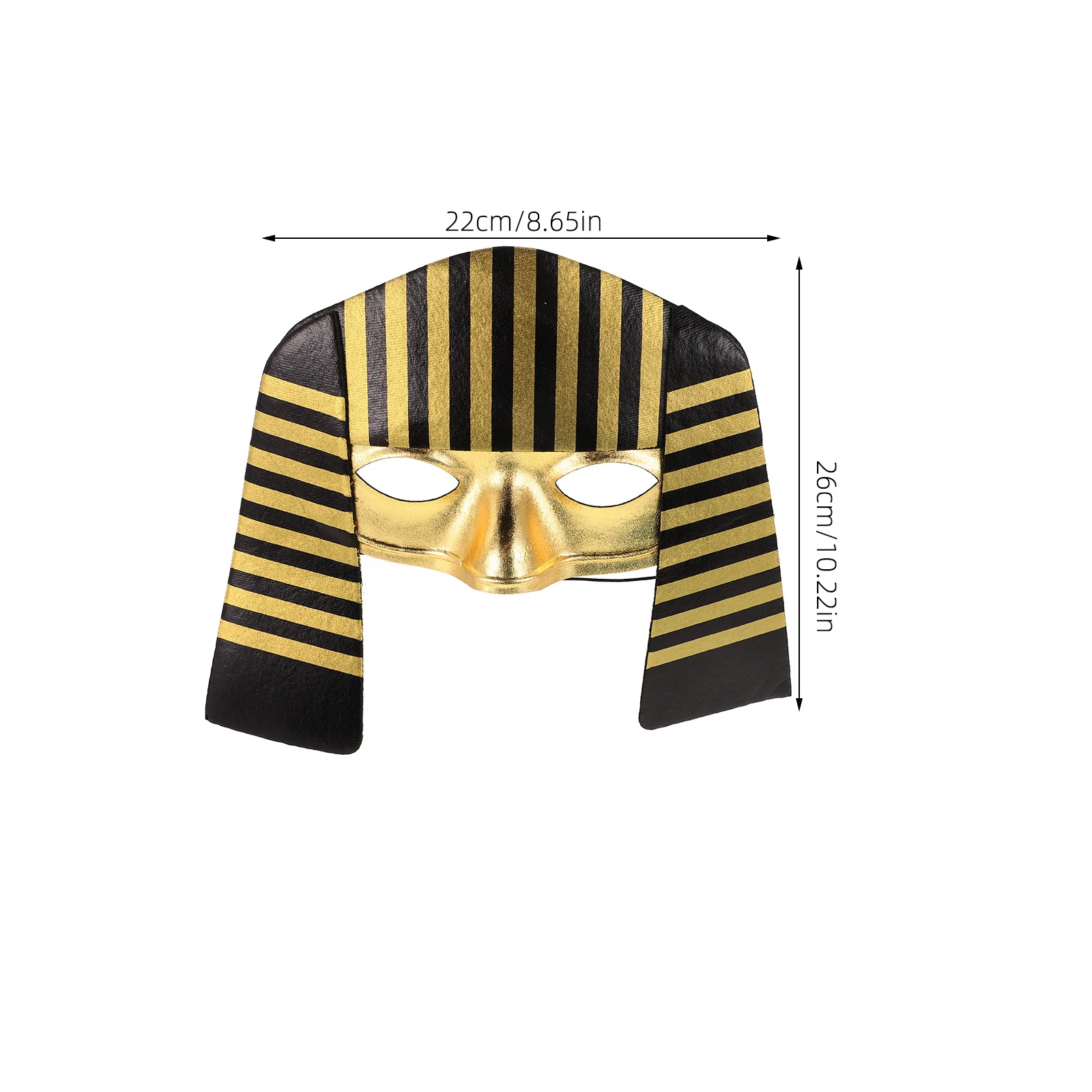 

2pcs Pharaoh Mask For Kids Egyptian Costume Accessories Halloween Party Cosplay Masks Comfortable Adjustable Reusable Role Play