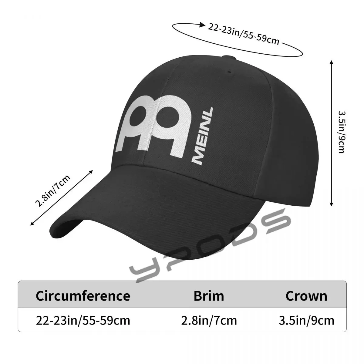 Drums Meinl Baseball Caps For Men Snapback Plain Solid Color Gorras Caps Hats Fashion Casquette Bone FemaLe Dad Cap